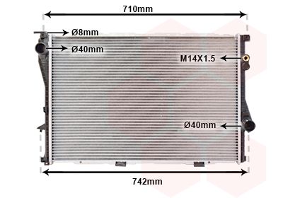 VAN WEZEL Radiaator,mootorijahutus 06002202